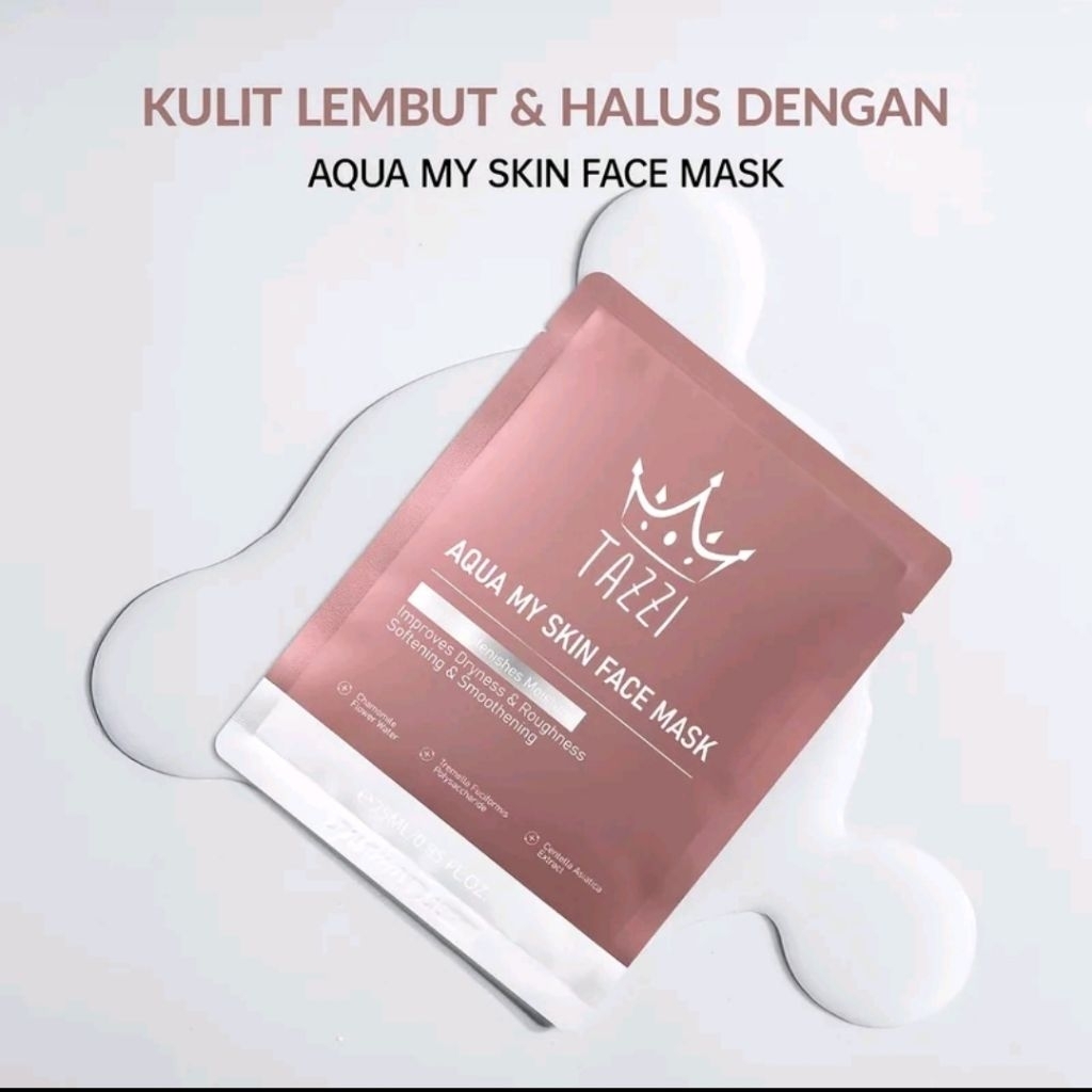 TAZZI AQUA MY SKIN FACE MASK/MASKER WAJAH TAZZI