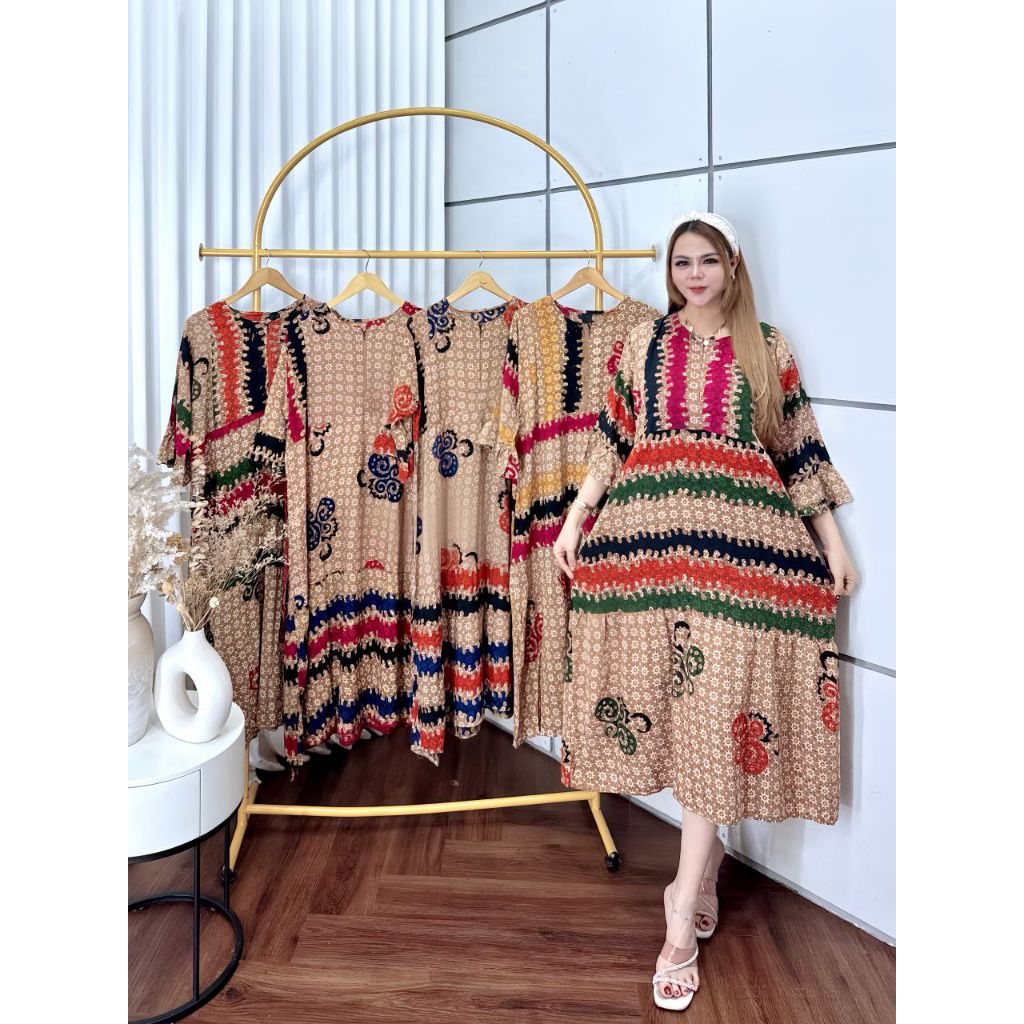 Daster jumbo Batik Rayon