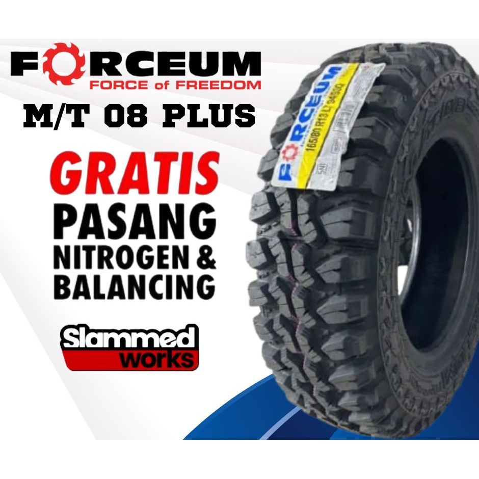 Ban Mobil Forceum Type M/T R13 Tubeles Ukuran Ban 165/80 R13 Ban Type Off Road