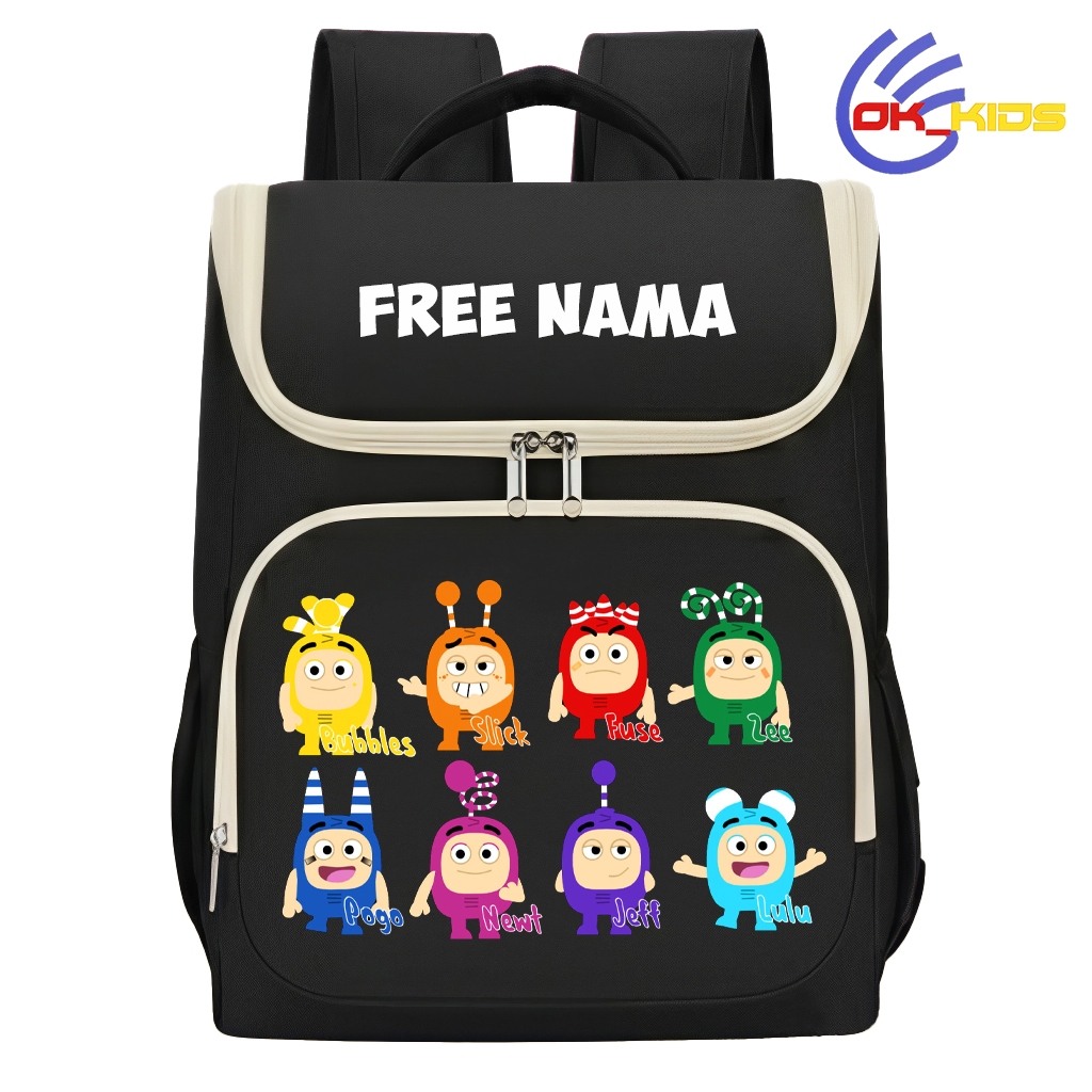 Tas Ransel Anak Oddbods Gratis Custon Nama