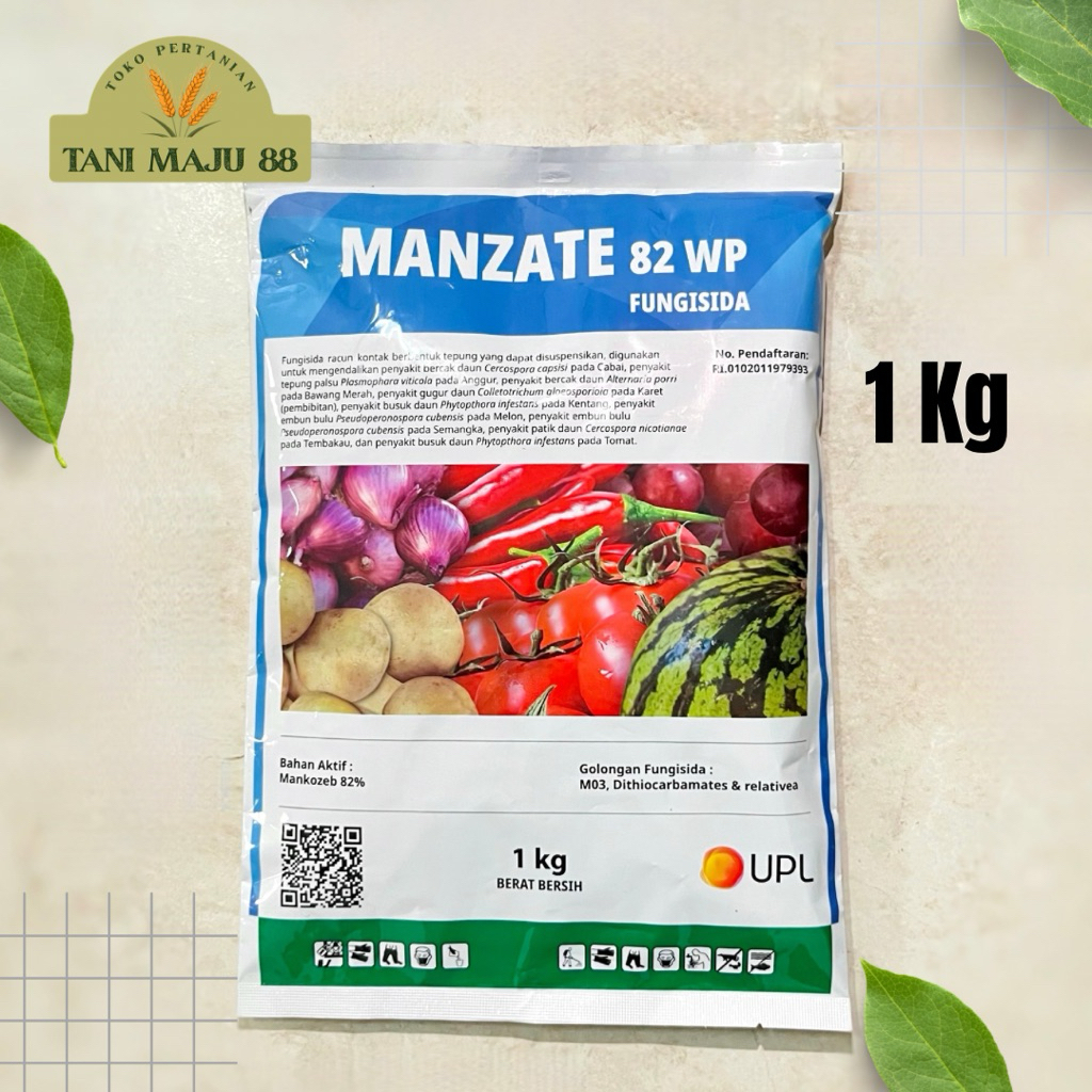 Fungisida Kontak Tahan Hujan Manzate Mankozeb 82WP 1KG