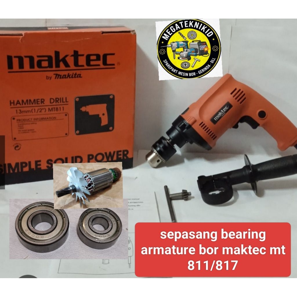 klaher bearing bor maktec 13mm mt 811 mt 817/ laher bor maktec 13mm mt 811-817