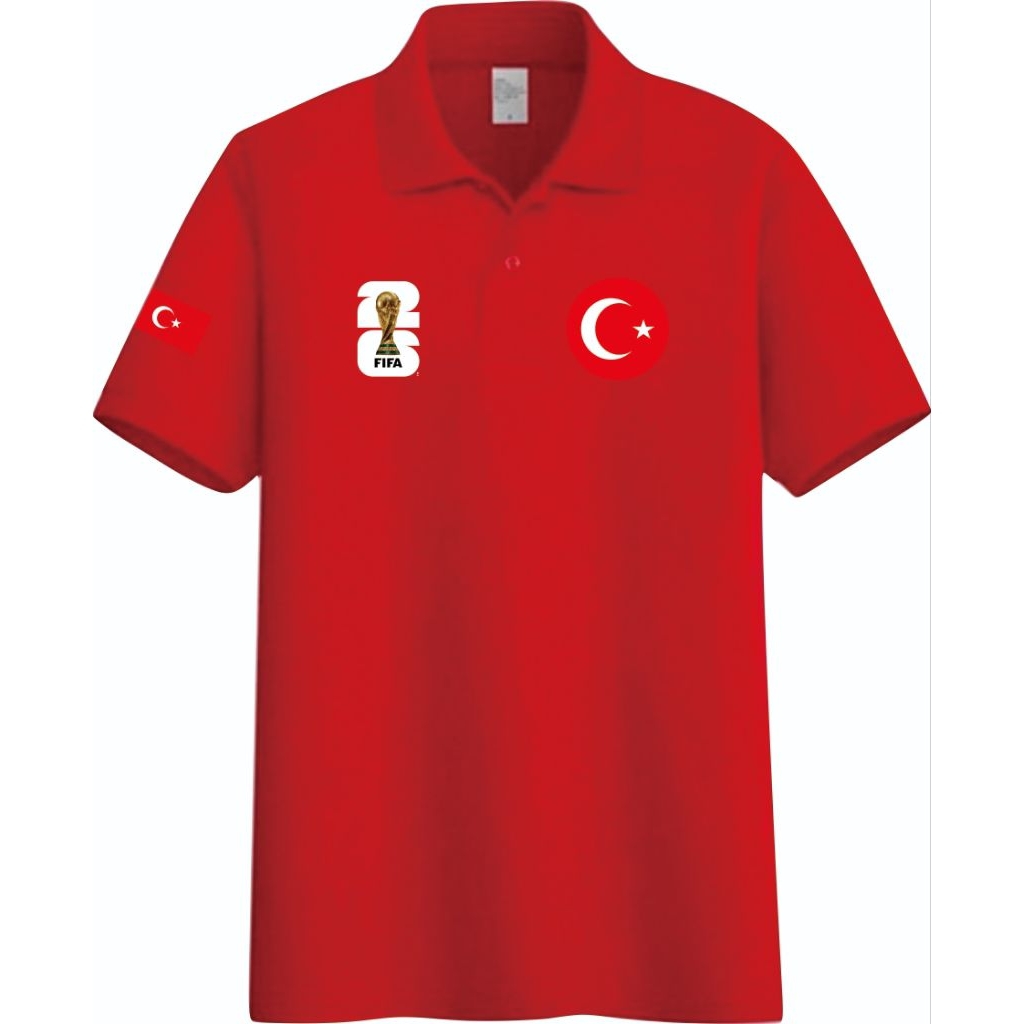 Kaos T Shirt dan Kaos wangky berkerah Timnas Turkiye turki edisi piala dunia 2026, kaos distro dan k