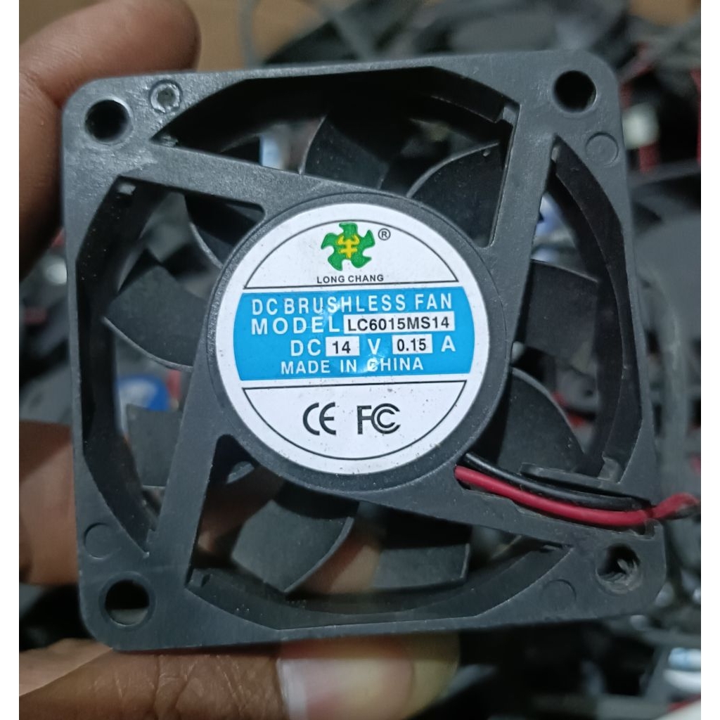 KIPAS FAN DC 6X6 14V /16V 0.14A-0.1A TEBAL  1.5CM