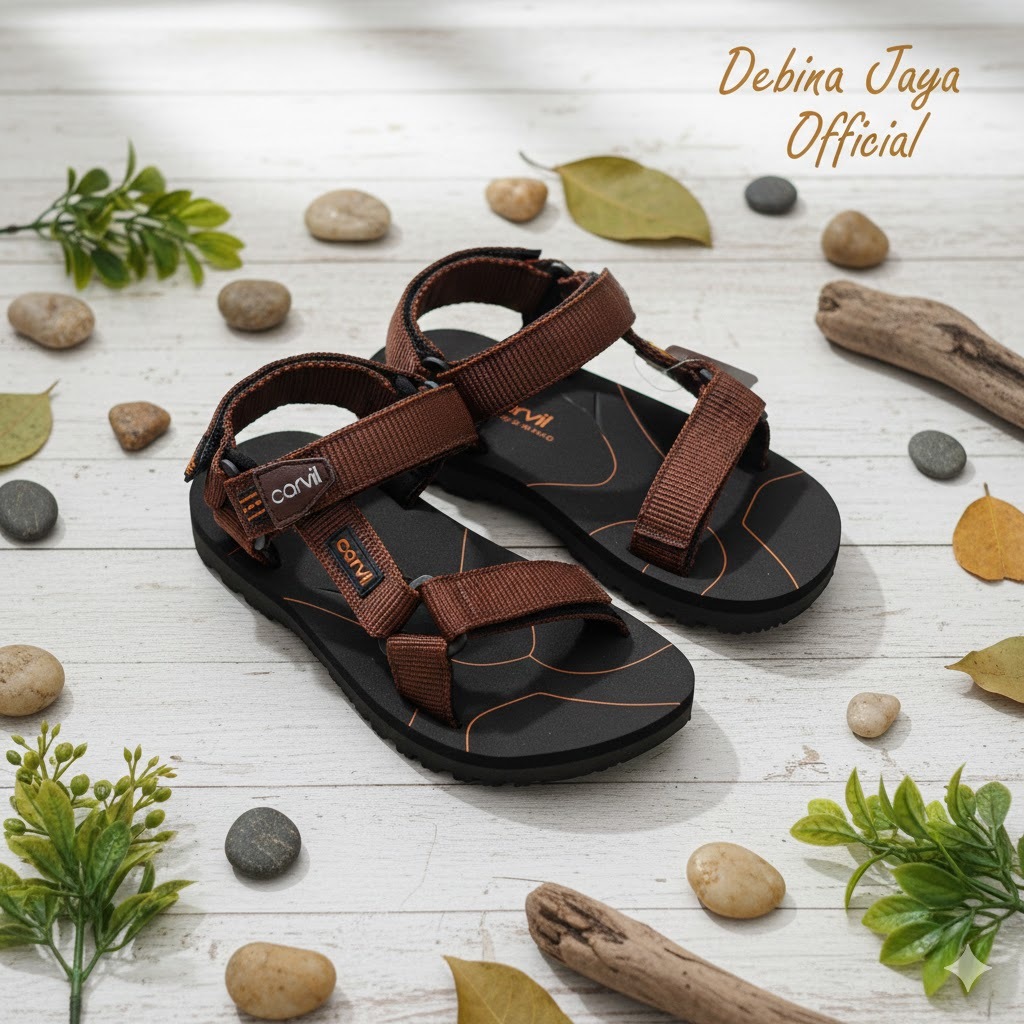 Debina jaya Official – Sandal CARVIL ANAK – No. 33-37 – Sandal Gunung Japit Dan Slop Anak Laki-Laki 