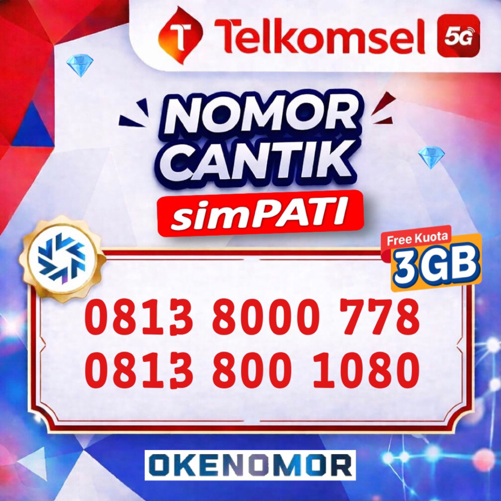 Nomor Cantik simPATI Telkomsel 11 digit 800 8000