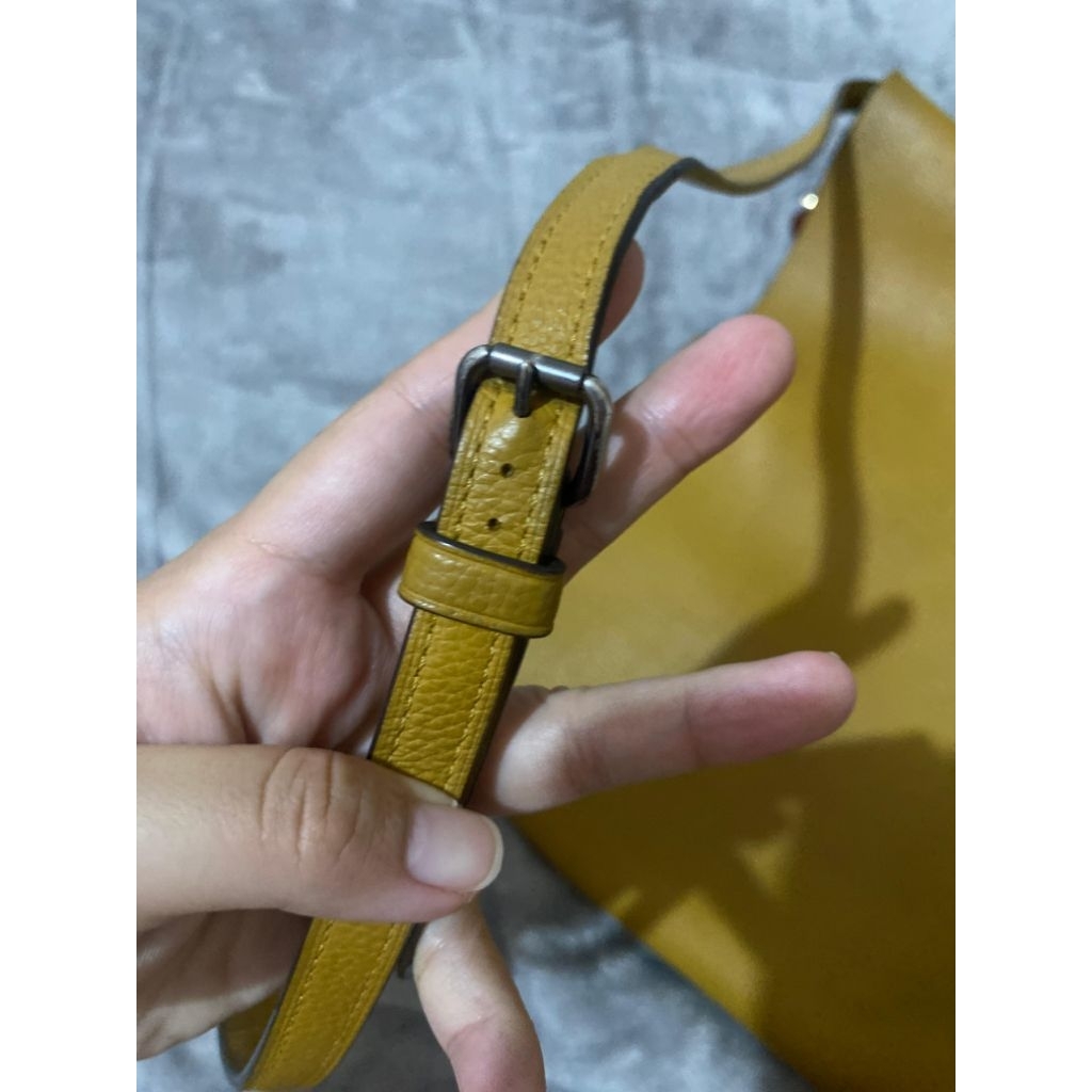 Coach Hudson Duffle Mustard Bag RARE