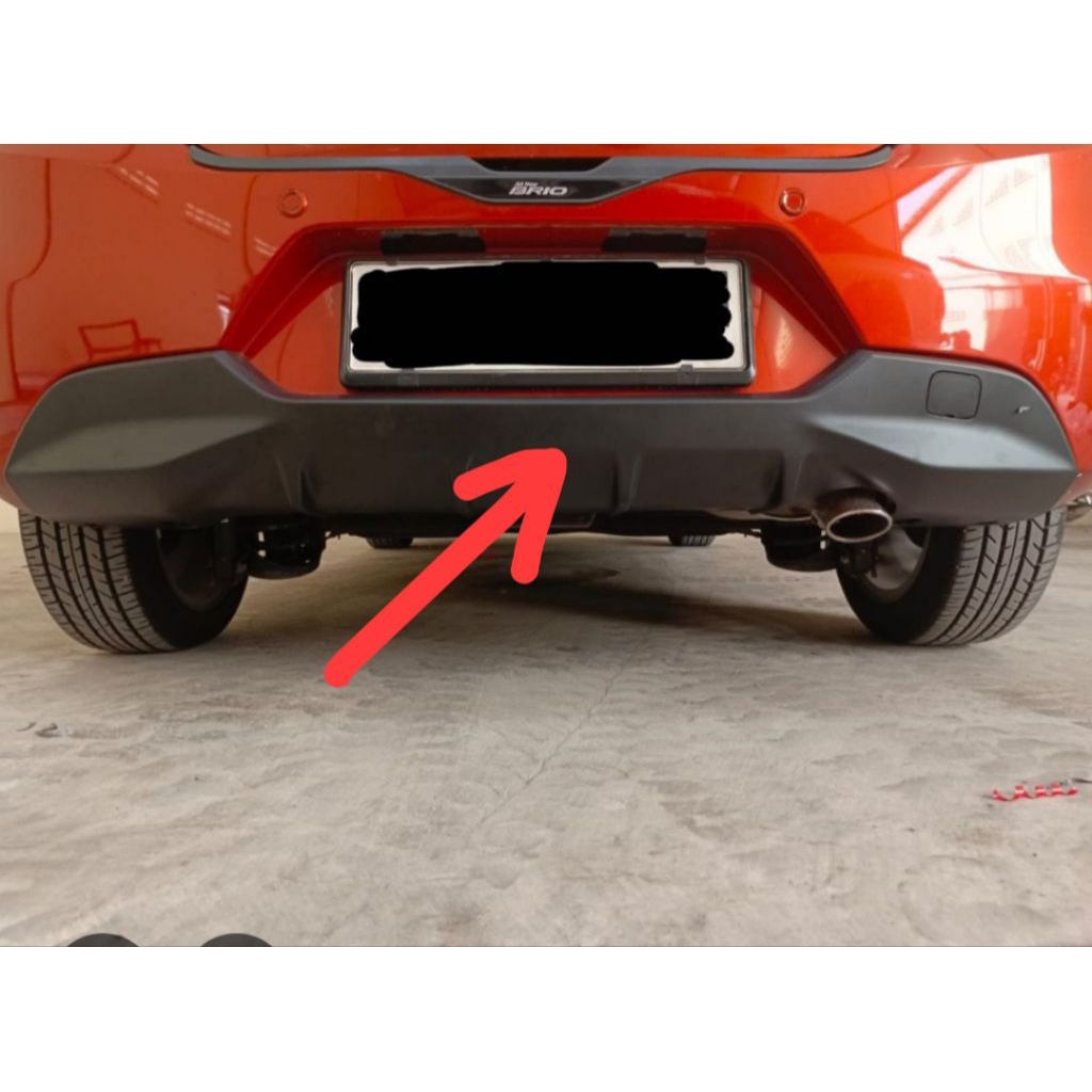 diffuser bumper belakang brio 2022-2023