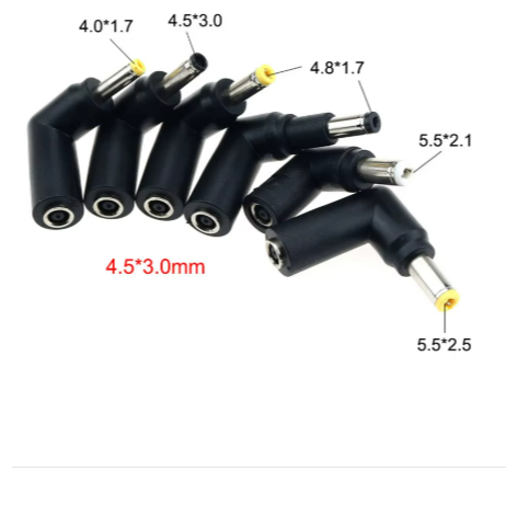 Converter Jack DC 4.5 x 3.0mm female to 4.0x1.7mm / 4.8x1.7mm / 4.5x3.0mm / 5.5x2.1mm / 5.5x2.5mm Si