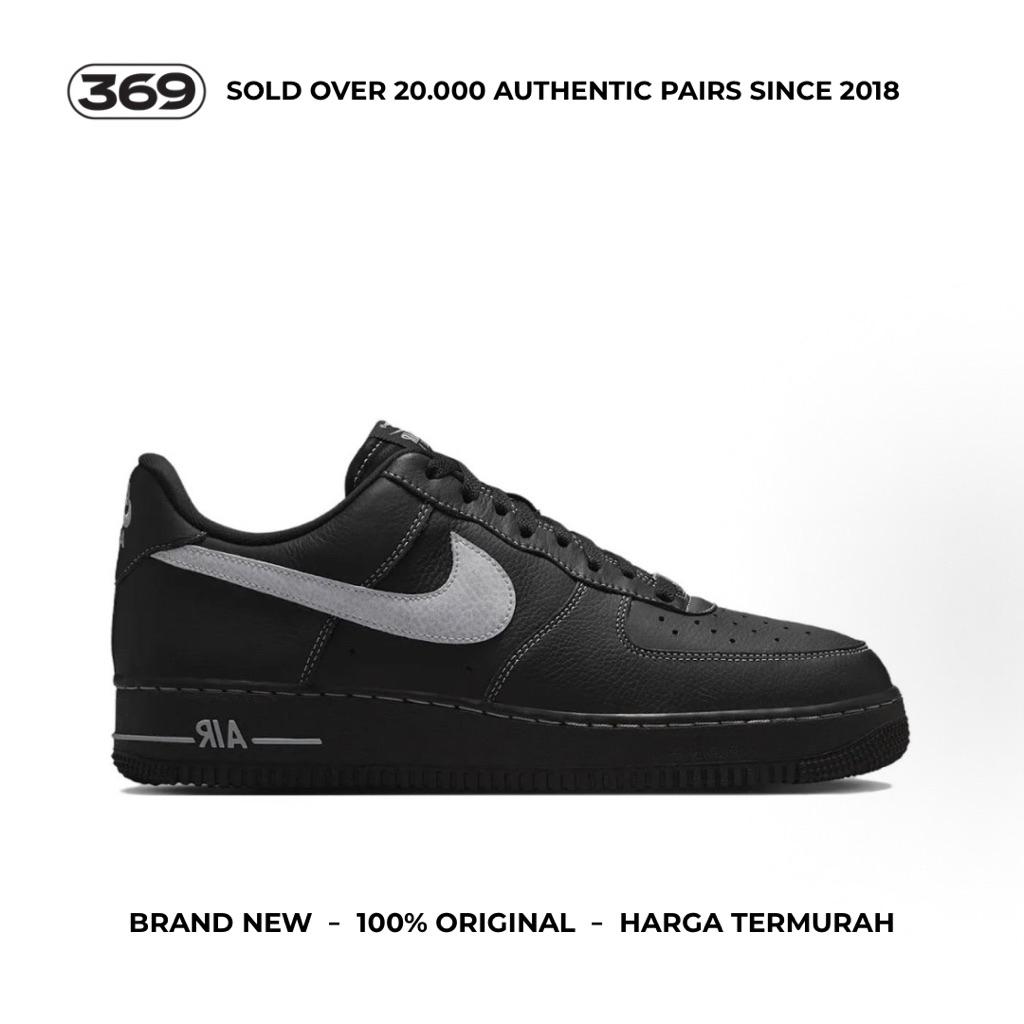 Nike Air Force 1 Low Black Wolf Grey