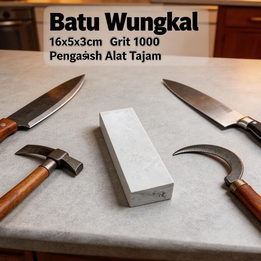 Batu Wungkal Asli – Grit 1000 (Tajam Optimal & Serbaguna)
