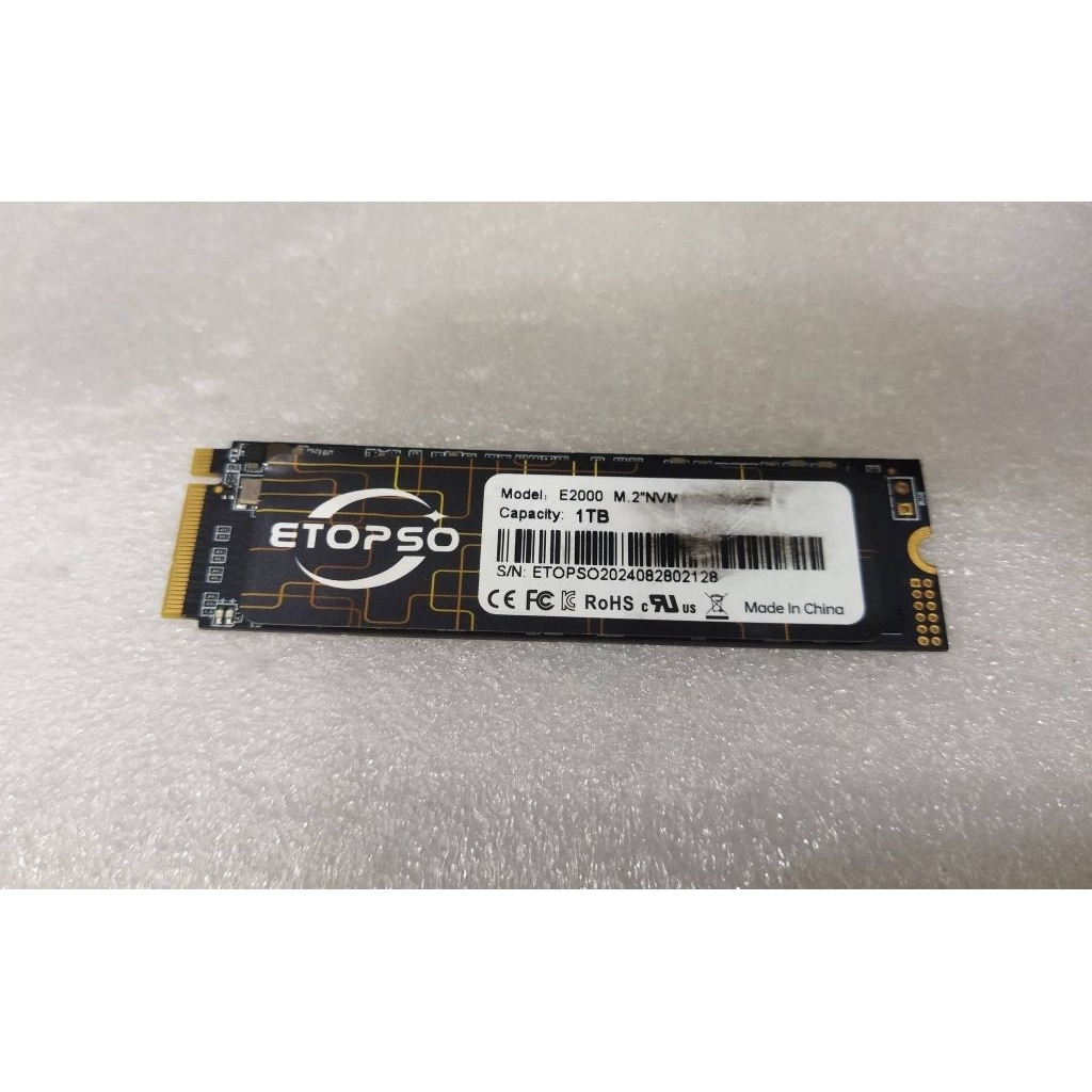 SSD NVME 1TB GEN 3 MEREK ETOPSO GARANSI ON