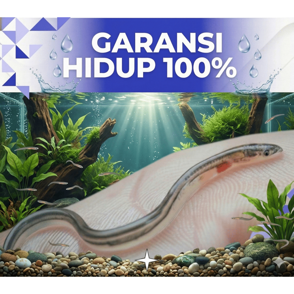 Benih Ikan Sidat Hidup Grade A Siap Budidaya