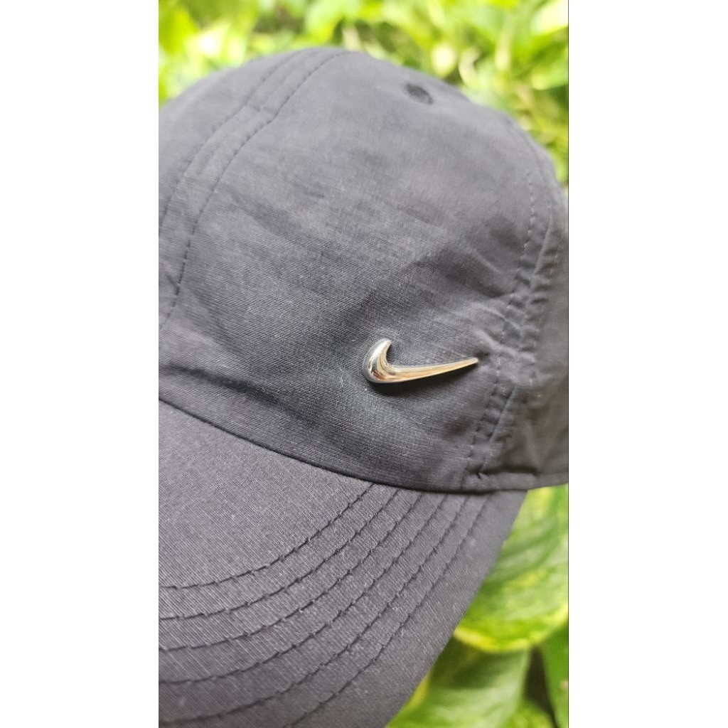 topi lari nike running cap - metal logo ORIGINAL
