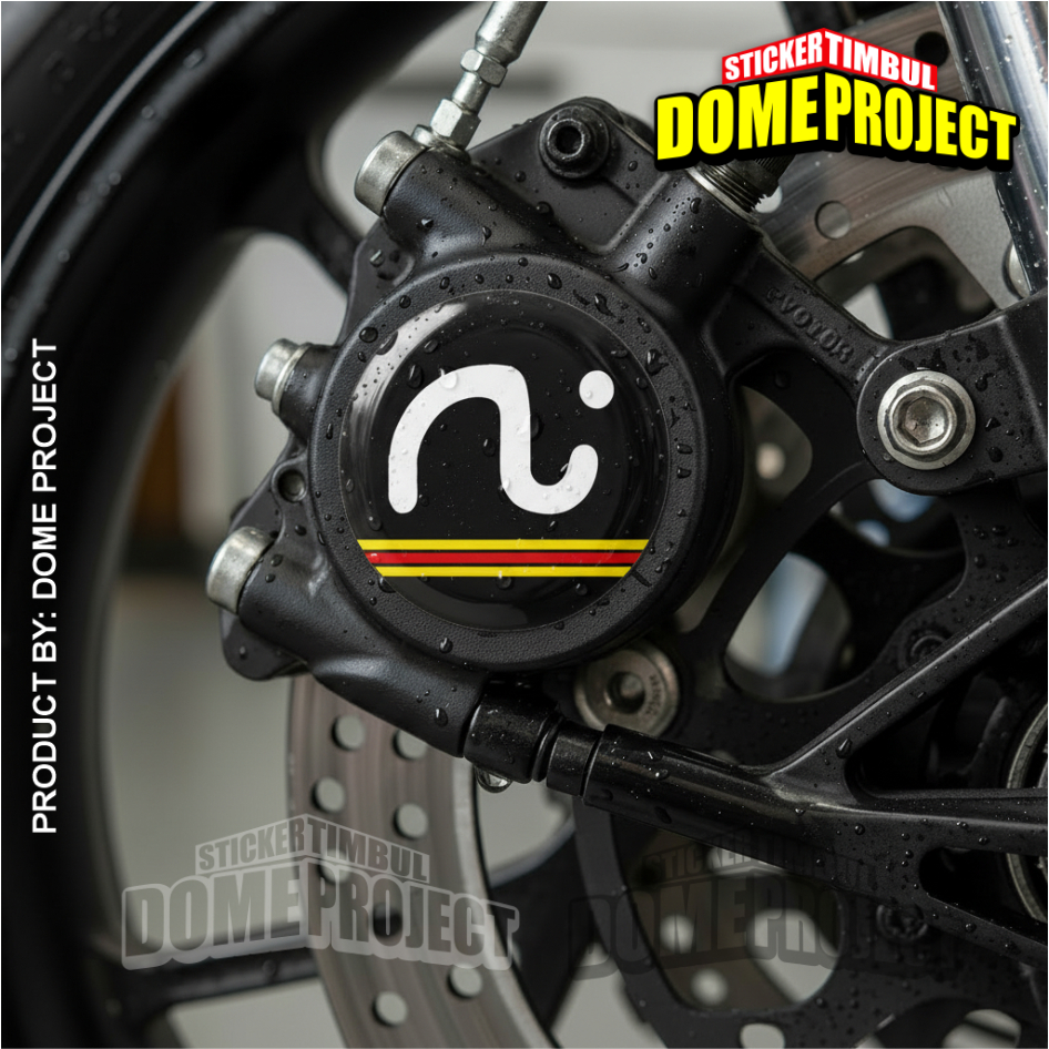 STICKER EMBLEM KAMEN RIDER BLACK TIMBUL UKURAN KALIPER REM MOTOR STIKER 3D TIMBUL BULAT MURAH