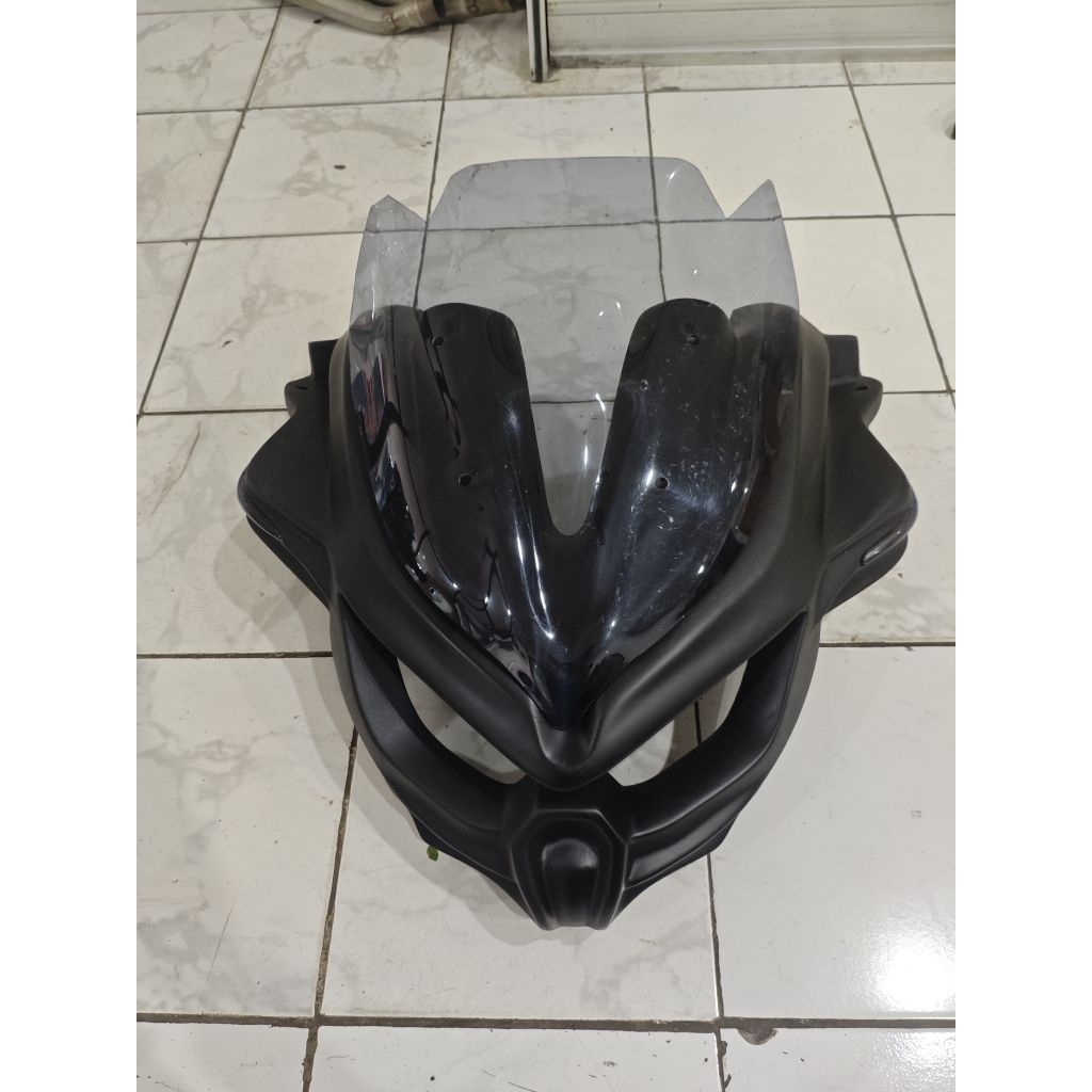 Mask Predator Yamaha Nmax 155 2017 Lama Old Hitam doff