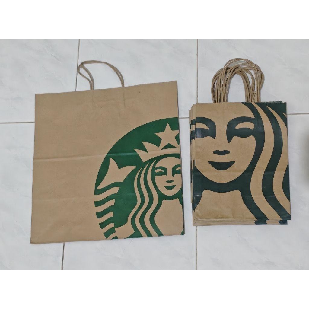 tas kertas starbucks /tas kertas / tas starbucks /kantongan kertas starbucks /kantongan kertas