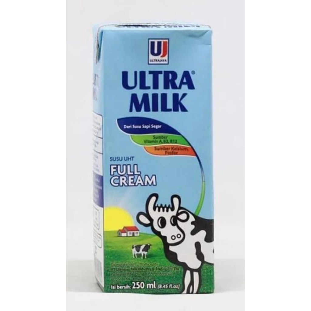 Susu ULTRA MILK Fullcream 250ML 1 Dus