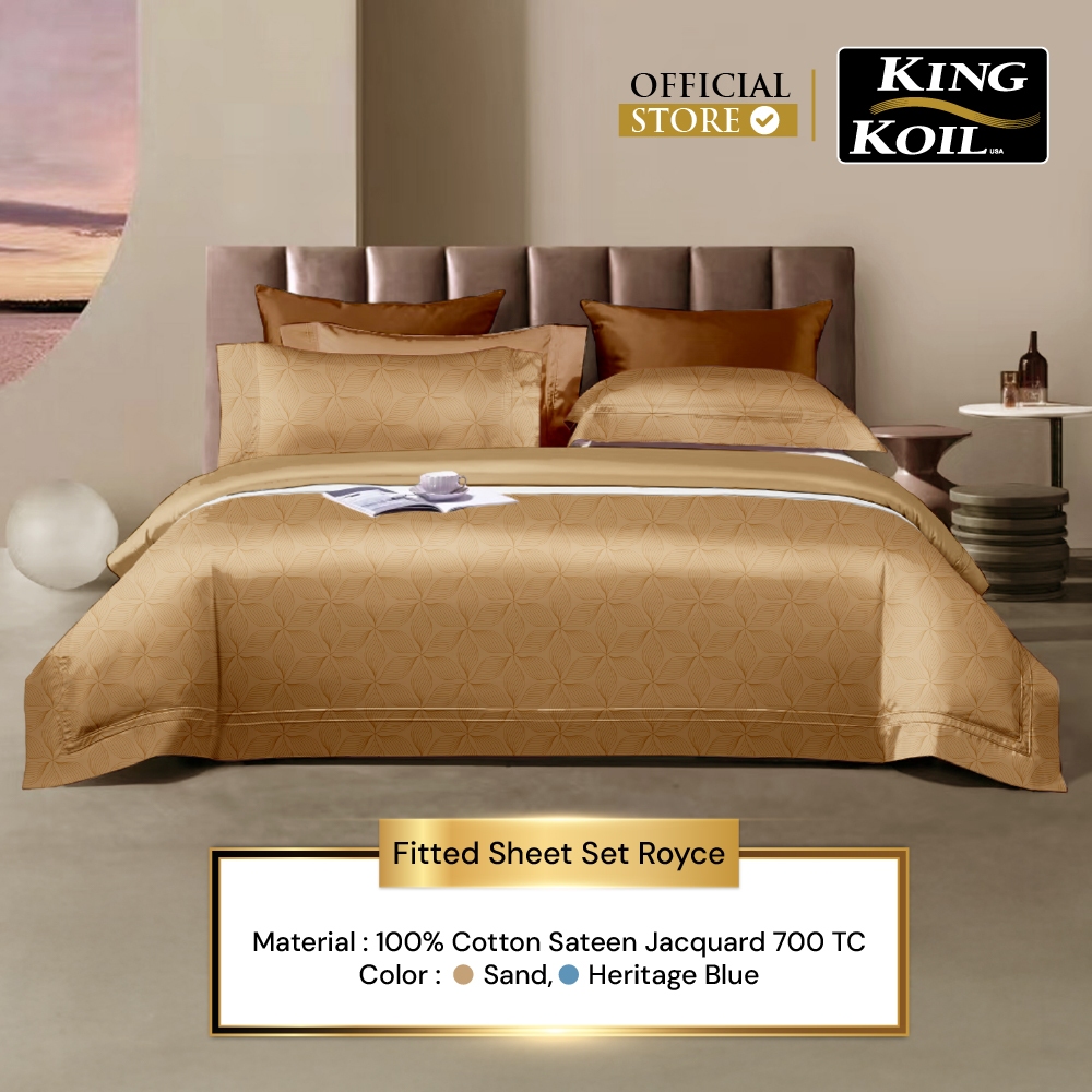 KING KOIL Royce Bedlinen / Sprei Set [Fitted]