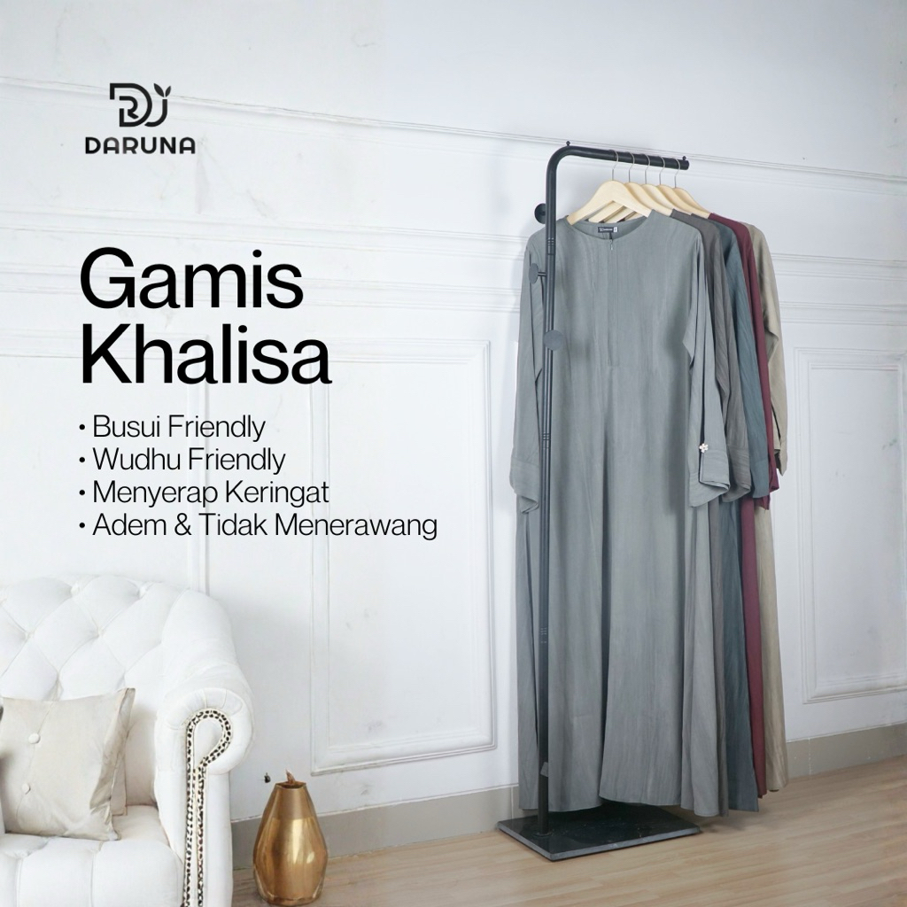 GAMIS KHALISA ( NATUTAL FABRIC)