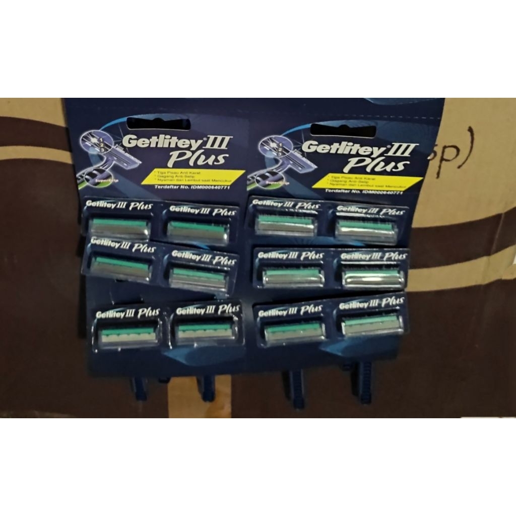 12 Pcs Alat Cukur Kumis Getlitey 3 Plus