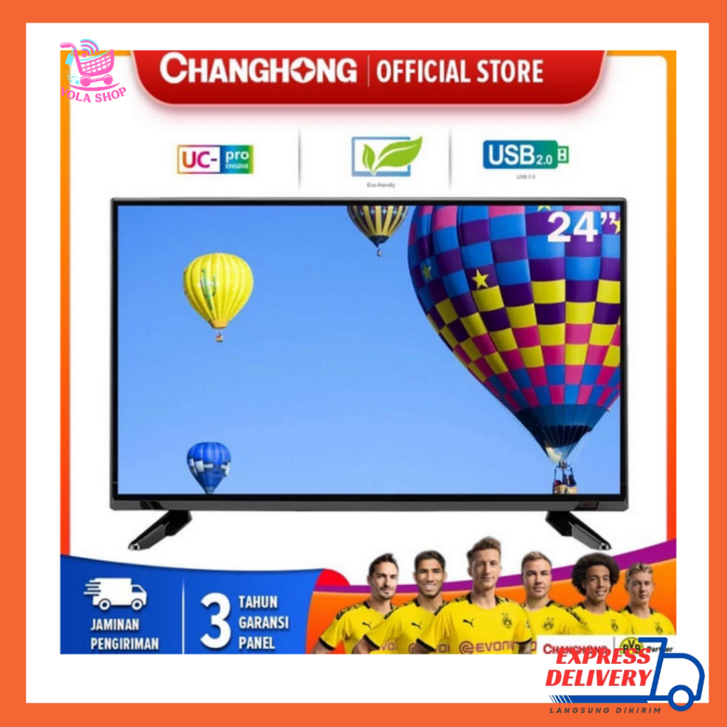 INSTANT Changhong 24 inch LED TV HD TV Tipe L24G3  TV LED ANALOG