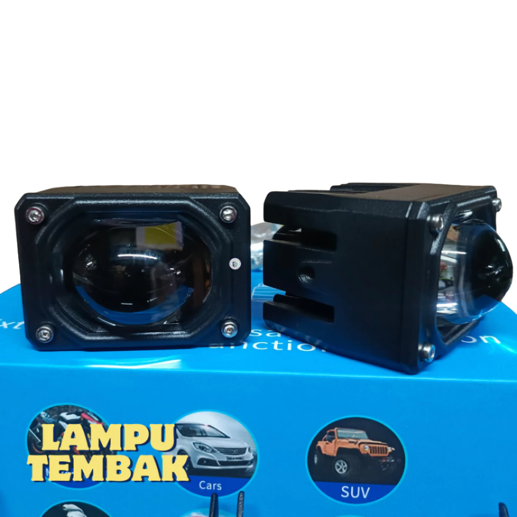 [ORIGINAL] Foglamp Biled Bus Laksana SR-3/Lampu Mini Projie/Lensa 1 Mata LED Double Color