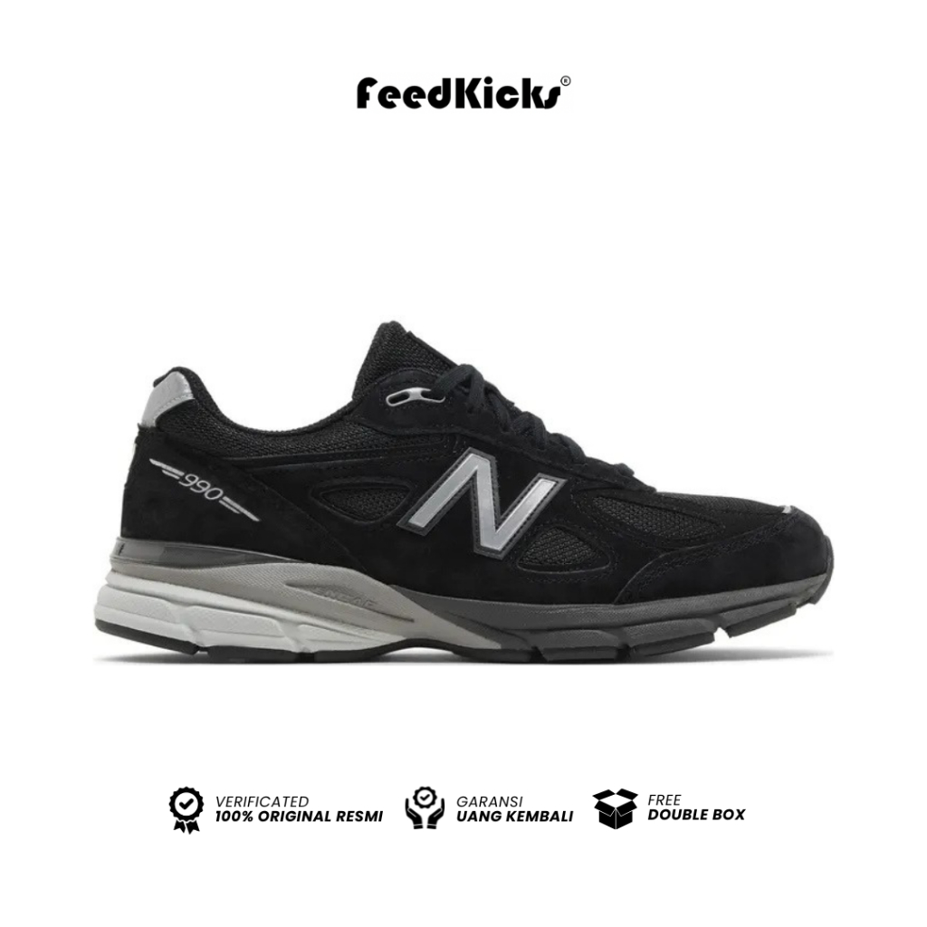 New Balance 990v4 Made in USA 'Black Silver'