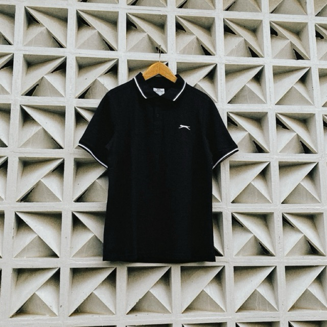 POLO SLAZENGER BLACK TIPPED