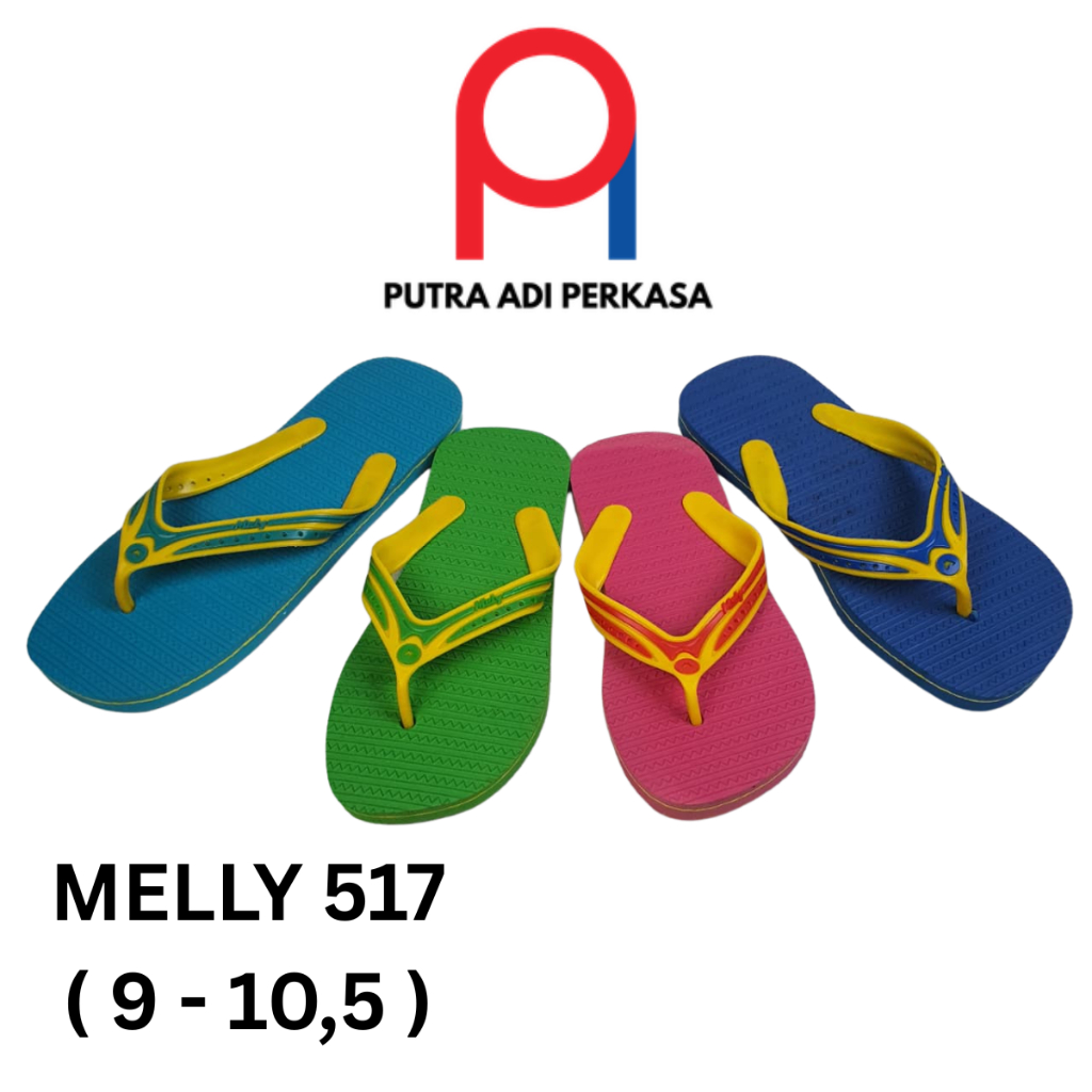 Sandal Jepit Mely Warna sendal Tali Dua warna kuat dan nyaman di pakai MELY 517
