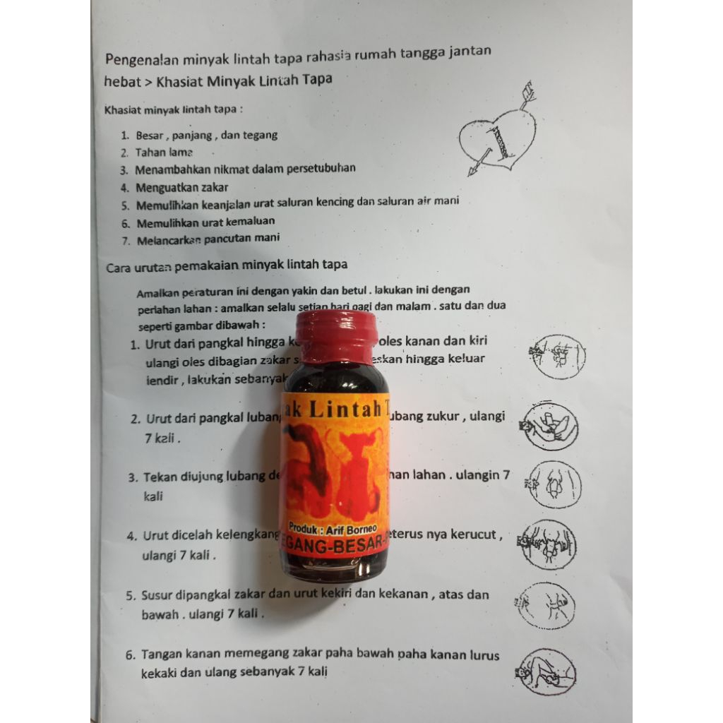 Minyak lintah asli100%kalimantan tidak asli uang kembali