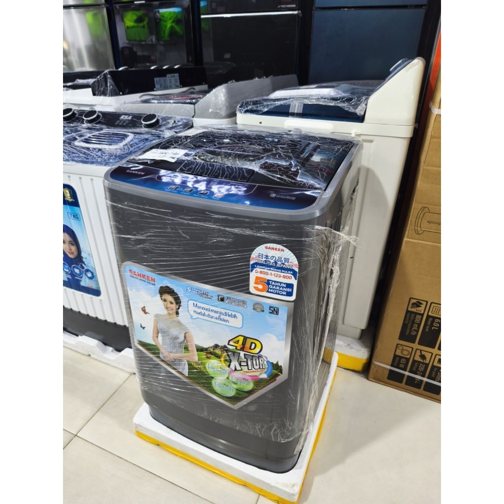 MESIN CUCI SANKEN OTOMAT AWS780 (7KG)