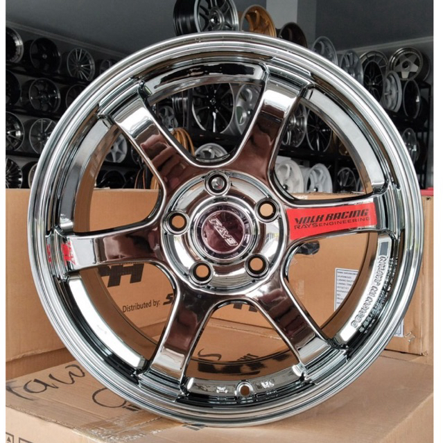 velg ertiga ring 16 te37 black chrome cocok untuk brv wrv grand max innova civic xpander terios