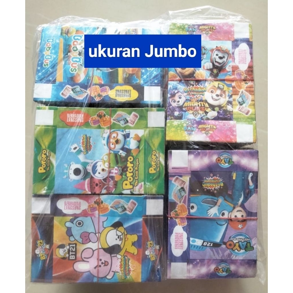 Mainan kotak kado kosong ukuran Jumbo isi 500 pcs