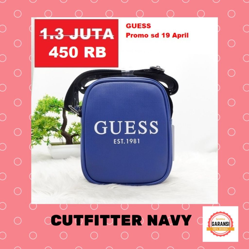 Tas Guess seri CUTFITTER camera bag sale 100% original store