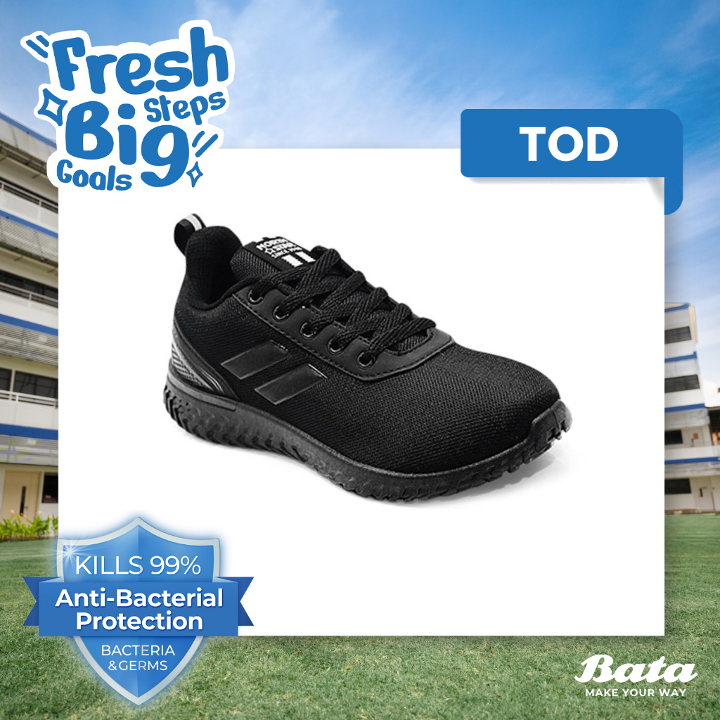 [BTS | 10 Tahun+] NORTH STAR - TOD "Anti Bacterial" Sepatu Sneakers Sekolah Anak