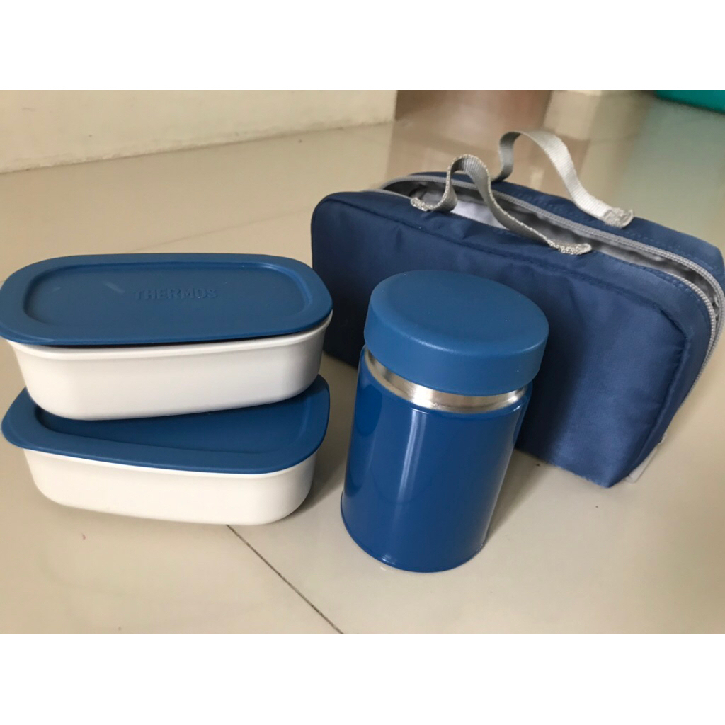Vacuum Insulated Soup Lunch Box Set PRELOVED - Thermos