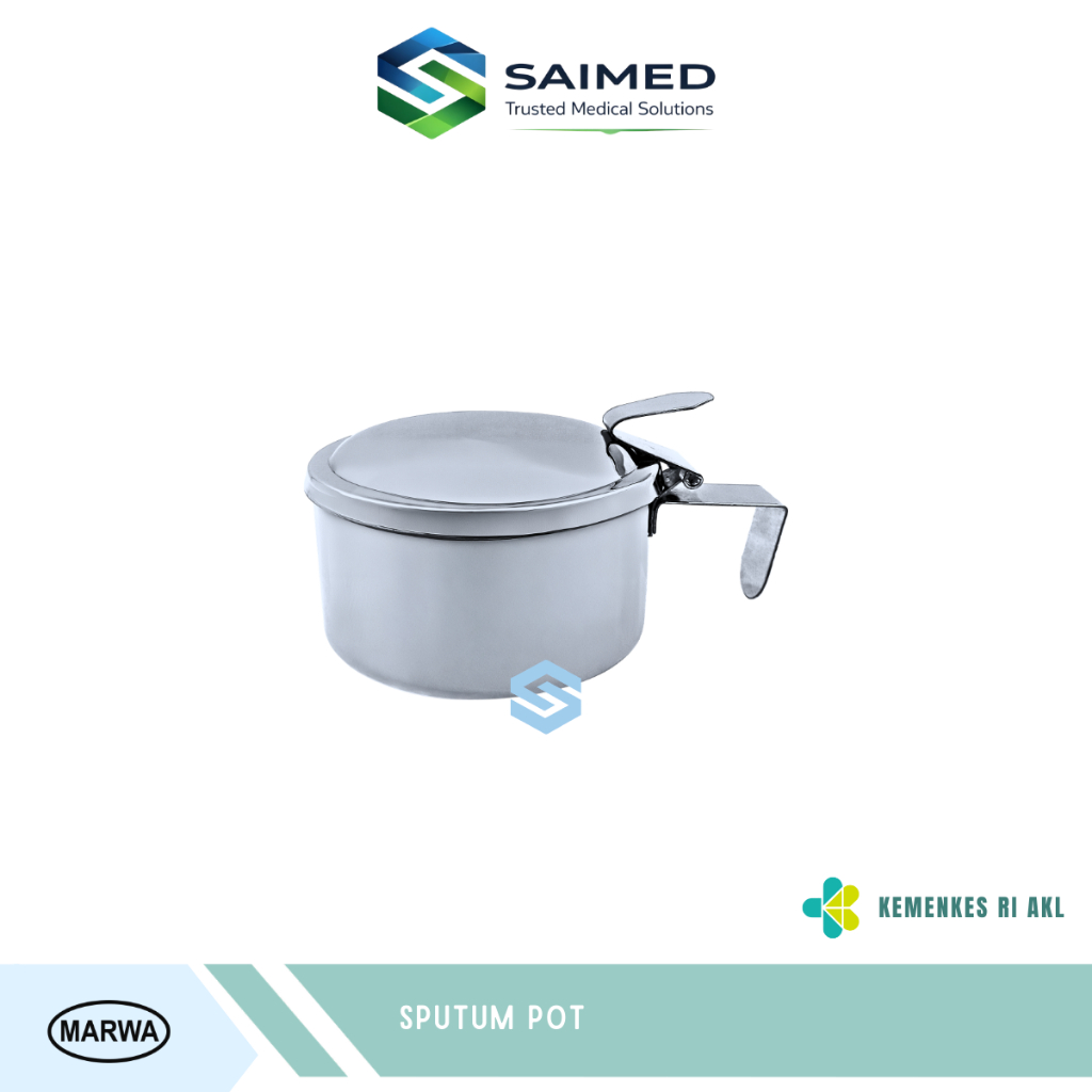 Sputum Pot Stainless Steel / Pot Dahak Poliklinik