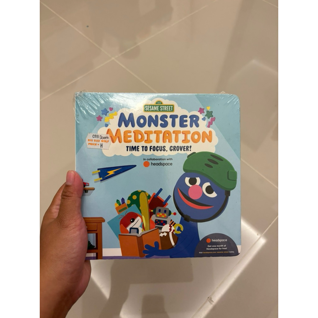 Time to Focus, Grover: Sesame Street Monster Meditation in collaboration with Headspace | BBW BOOKS 