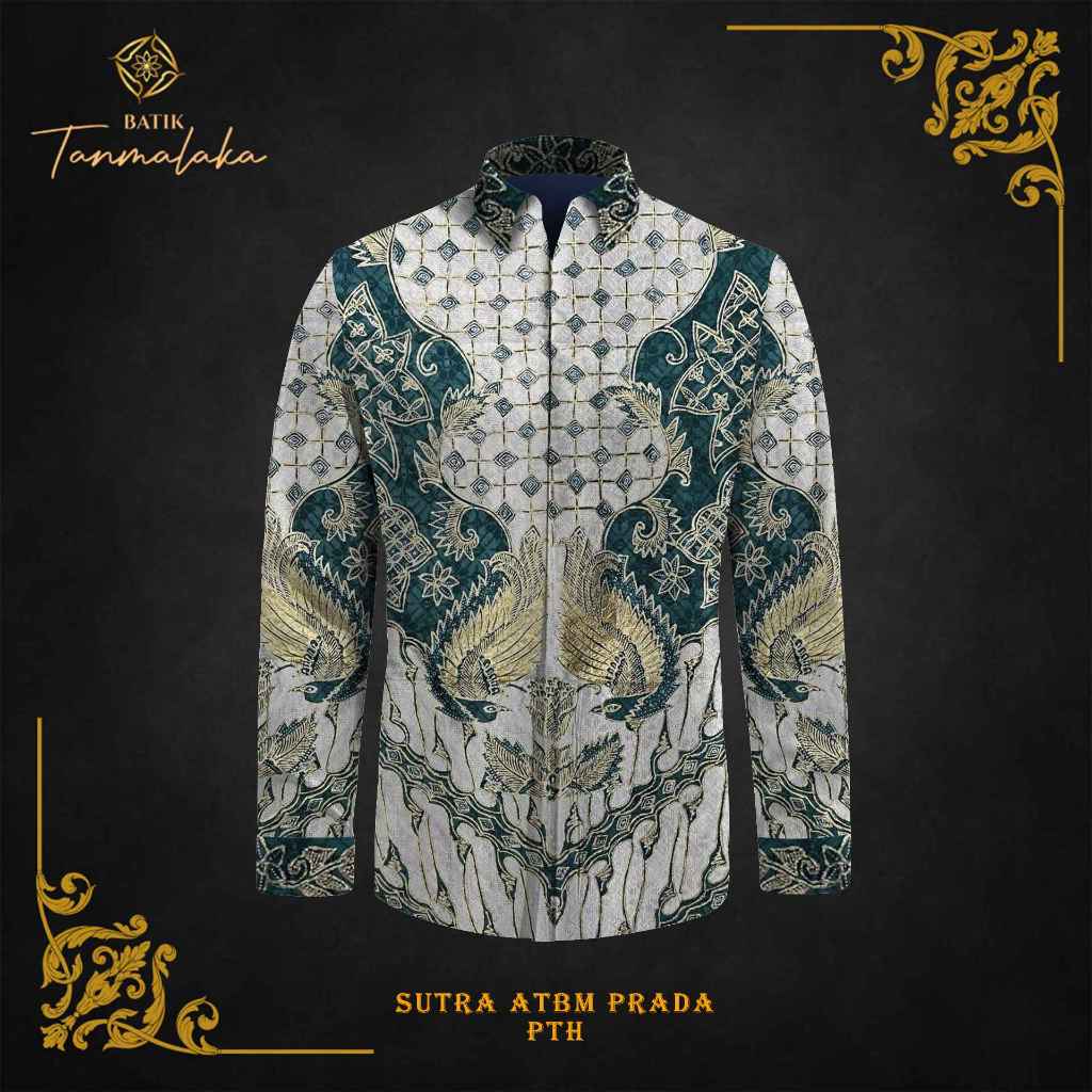 Kain Batik Tulis Sutra Prada kemeja batik pria Tanmalaka747