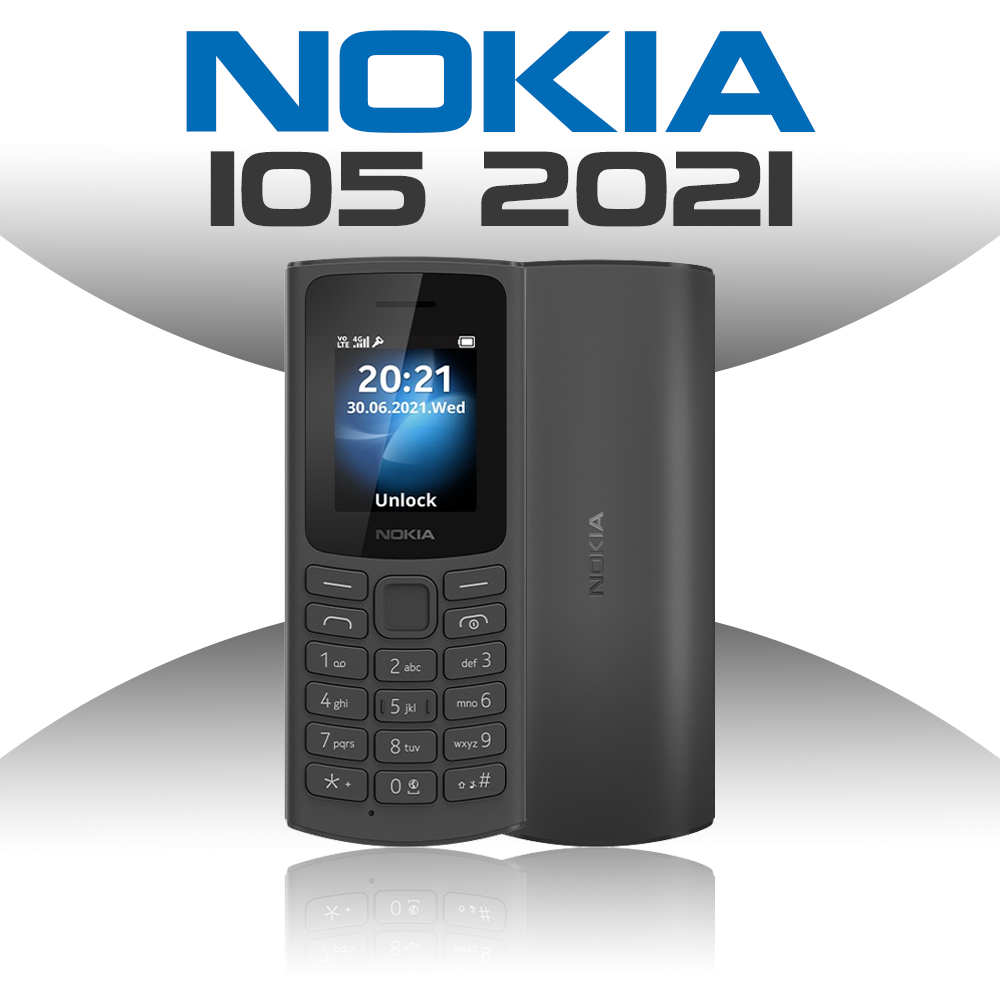 Nokia 105 2021 HP Jadul Klasik Dual SIM Sinyal Kuat Baterai Awet Baru Fullset Garansi Toko COD