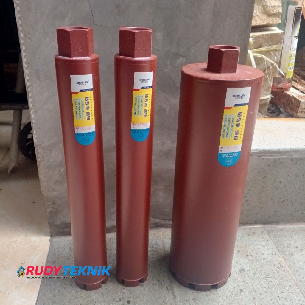 Mata Bor Coring Beton Aspal Size 1" 2" 3" 4" 5" Mata Bor Coring Bosun  Diamond Coring Drat Halus