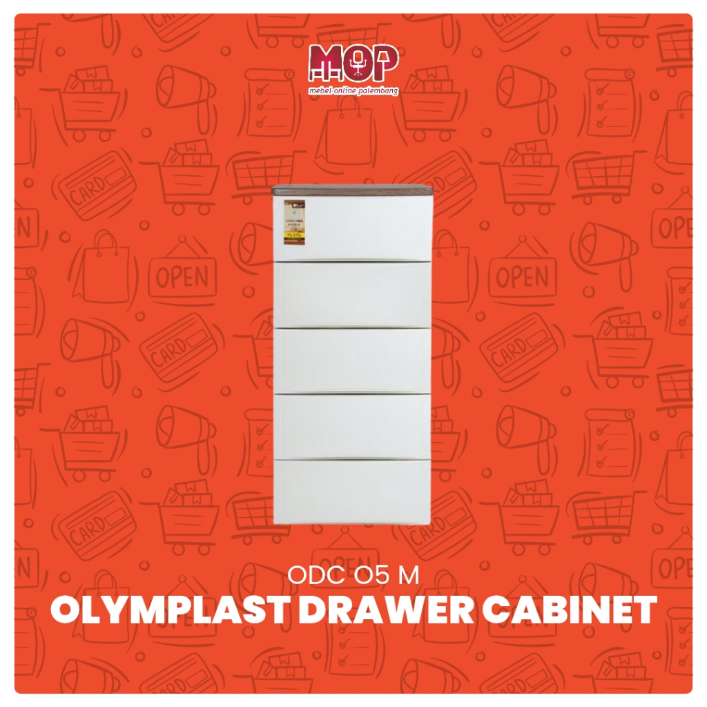 Olymplast drawer laci 5susun/Olymplast laci odc  05 white/drawer plastik multifungsi