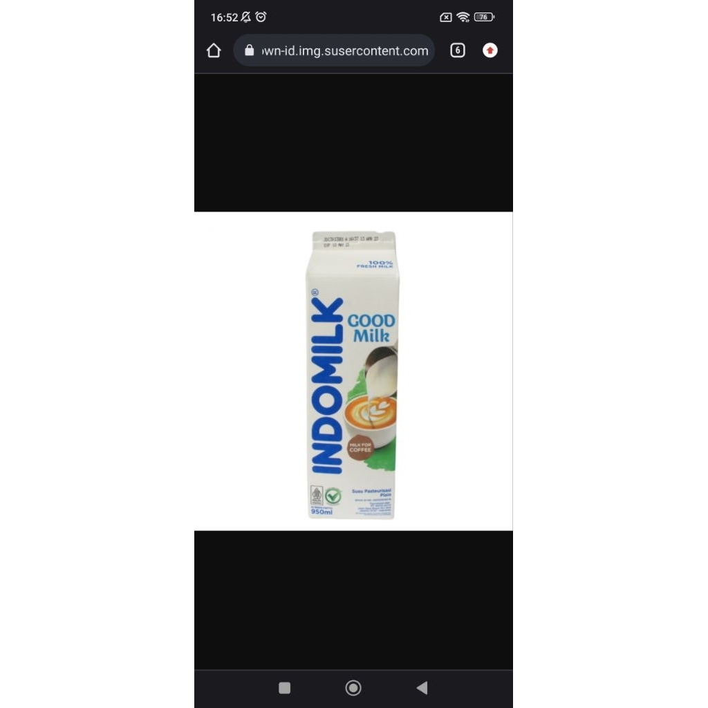susu uht freshmilk Indomilk 950ml