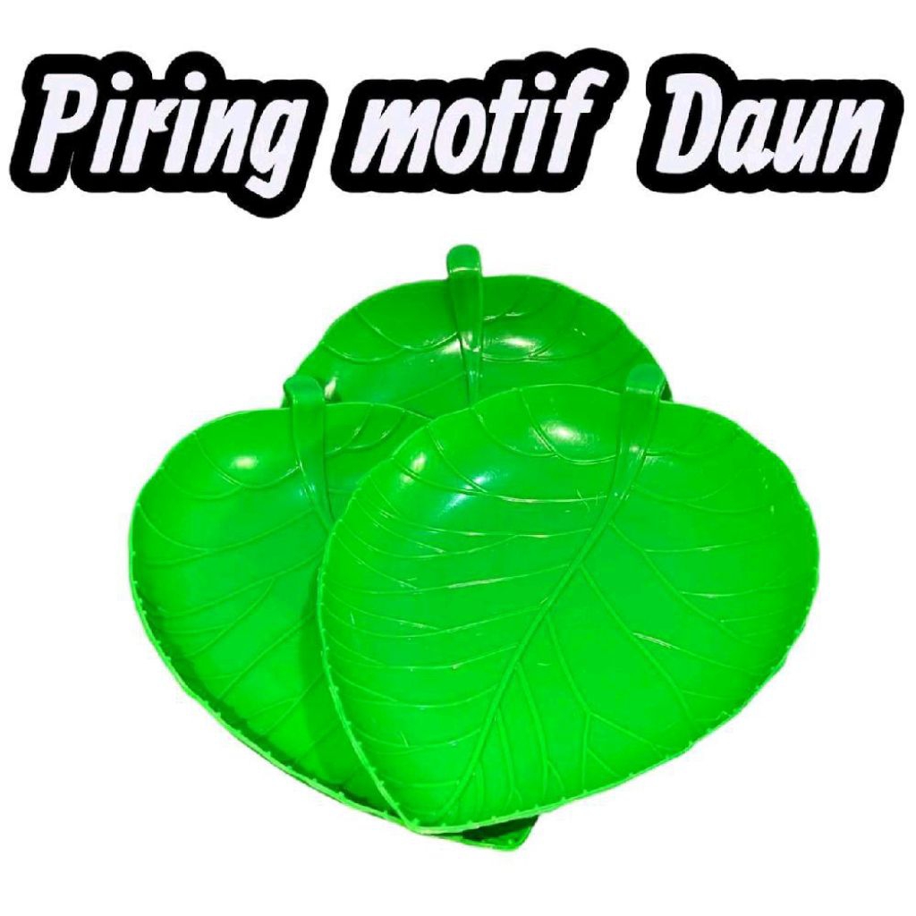 Piring Saji Motif Daun Piring Saji Plastik Estetik Mewah