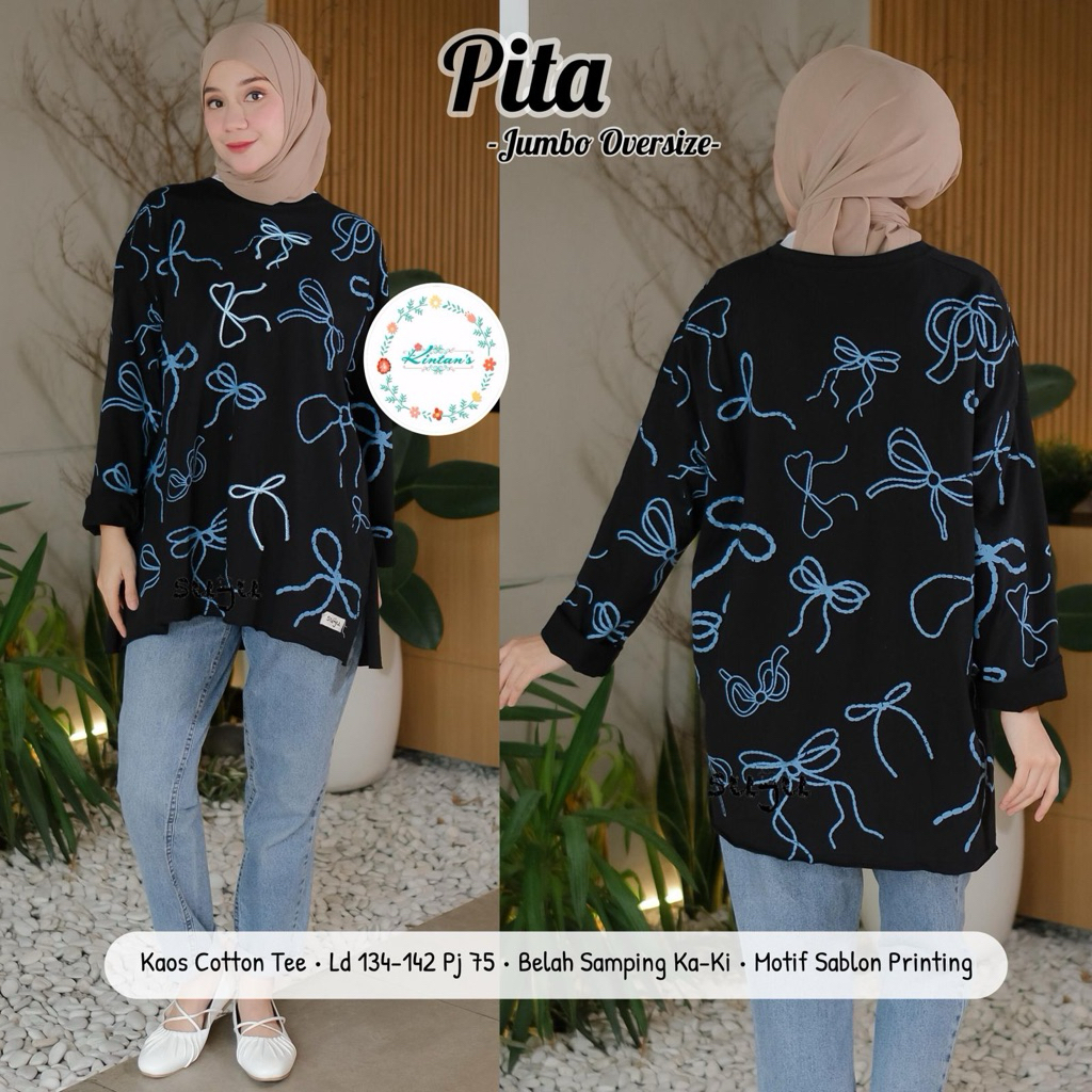 PITA jumbo oversize || kaos suju || kaos wanita