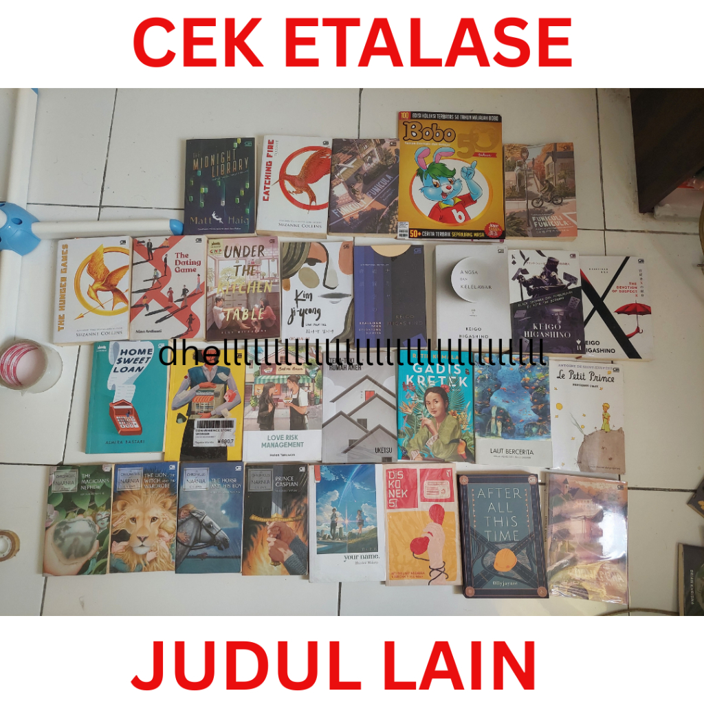 Novel Preloved Original Kondisi Masih Bagus Murah Bekas Katalog, Novel Terjemahan Romansa Action Fan