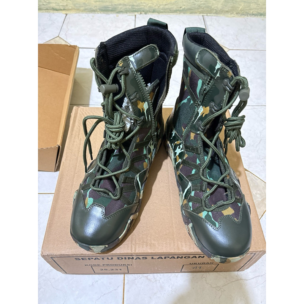 Sepatu PDL Hijau Tactical Brimob & Loreng Brimob Jatah