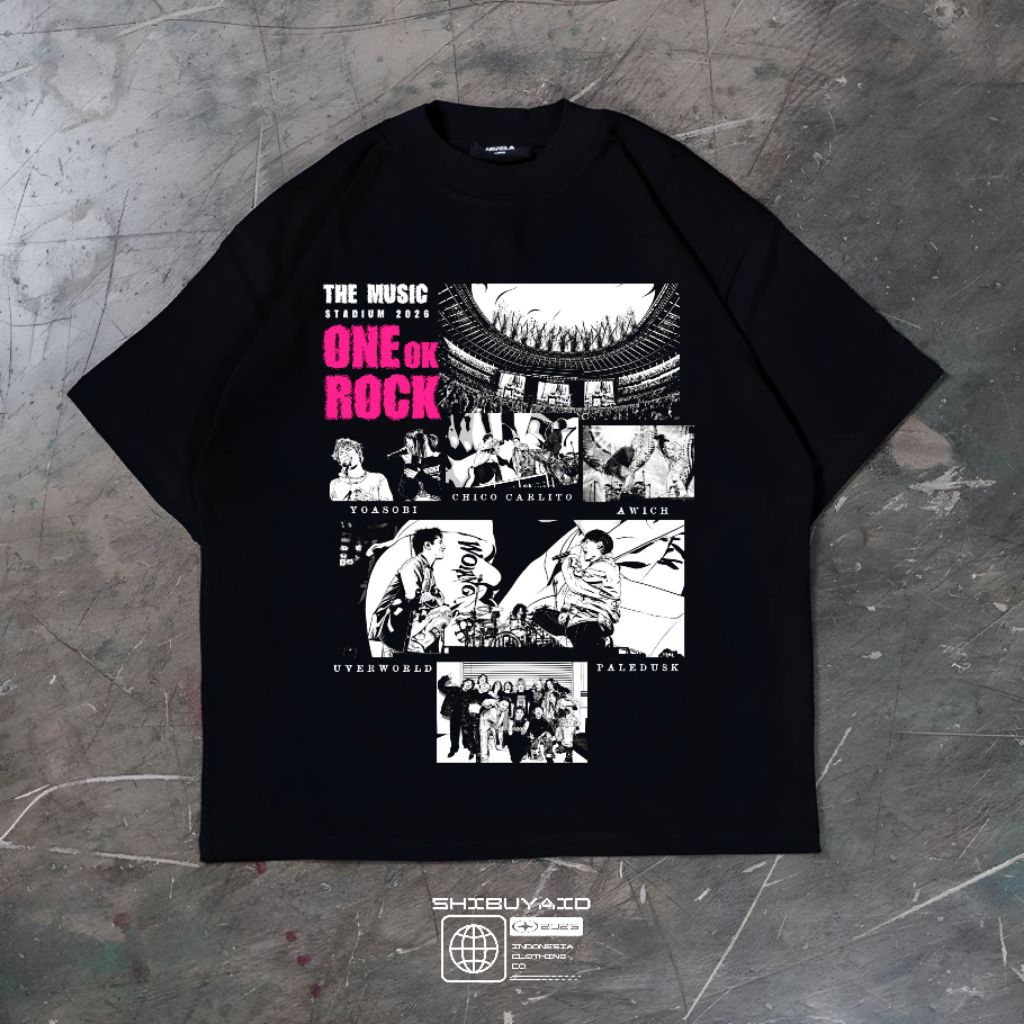 T-SHIRT ONE OK ROCK The Music Stadium 2026 Uverworld Yoasobi Paledusk Awich