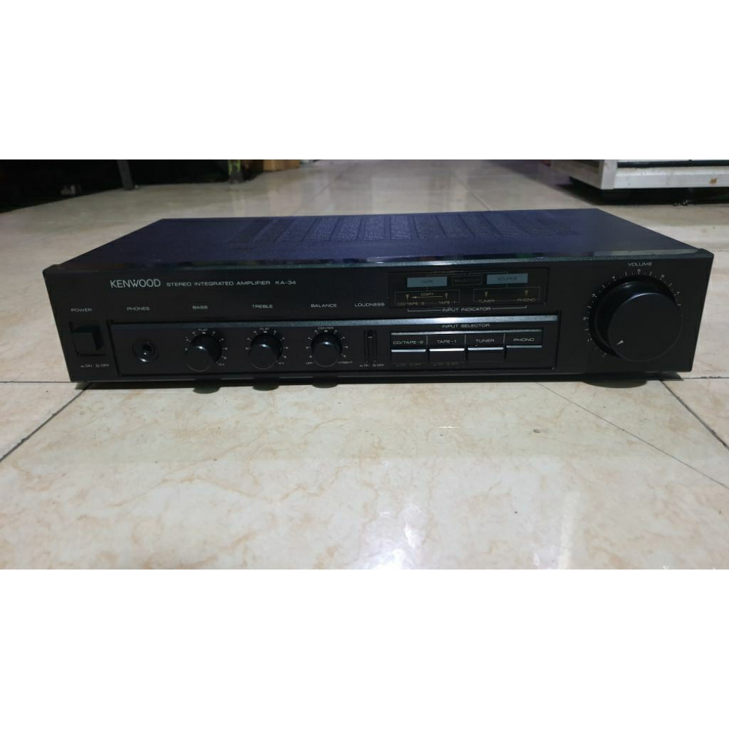 power amplifier kenwood ka34 vintage made in japan stereo intergrated second normal siap pakai